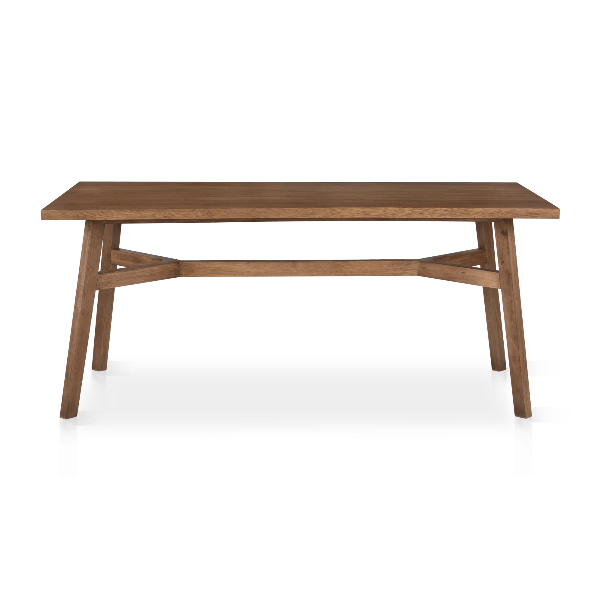 Mid-Century Modern Mango Wood Dining Table