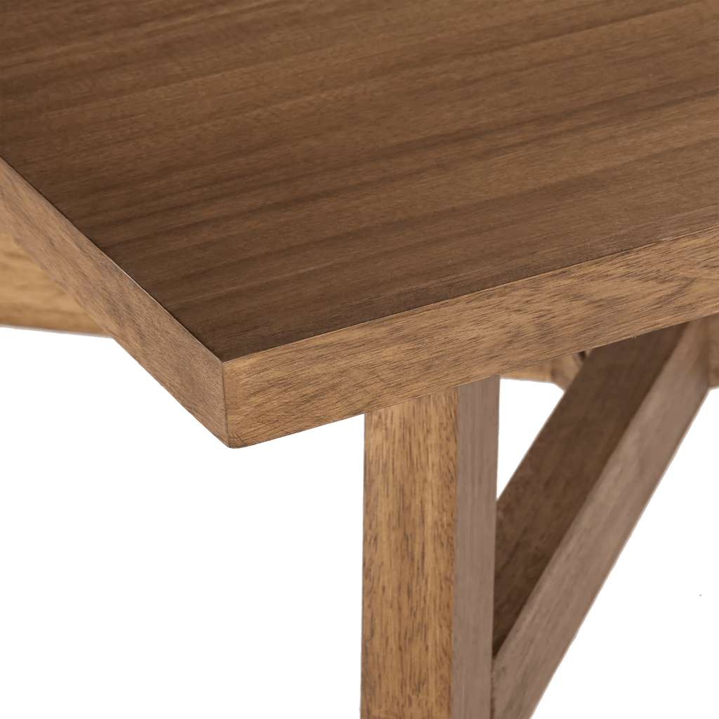 Mid-Century Modern Mango Wood Dining Table