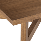 Mid-Century Modern Mango Wood Dining Table