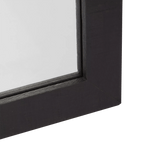 Black Wood Rail Mirror