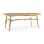 Mid-Century Modern Natural Wood Dining Table