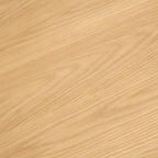 Mid-Century Modern Natural Wood Dining Table