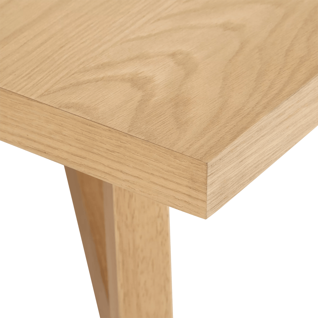 Mid-Century Modern Natural Wood Dining Table