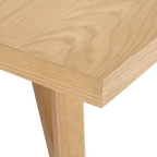 Mid-Century Modern Natural Wood Dining Table