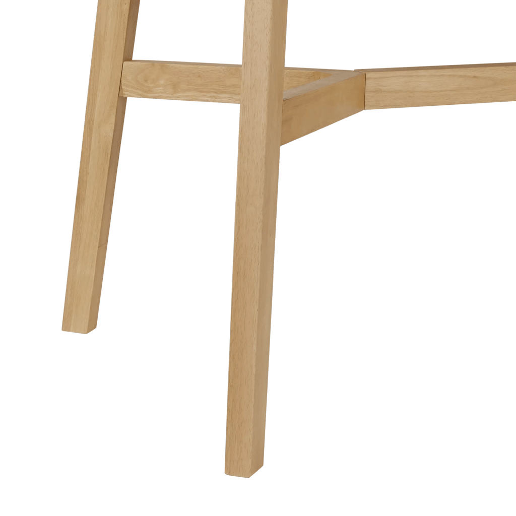 Mid-Century Modern Natural Wood Dining Table