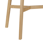 Mid-Century Modern Natural Wood Dining Table