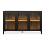 3-Door Black Wooden Buffet