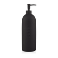 Black Ceramic Soap Engraved Dispenser