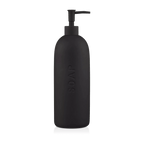 Black Ceramic Soap Engraved Dispenser