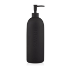 Black Ceramic Soap Engraved Dispenser