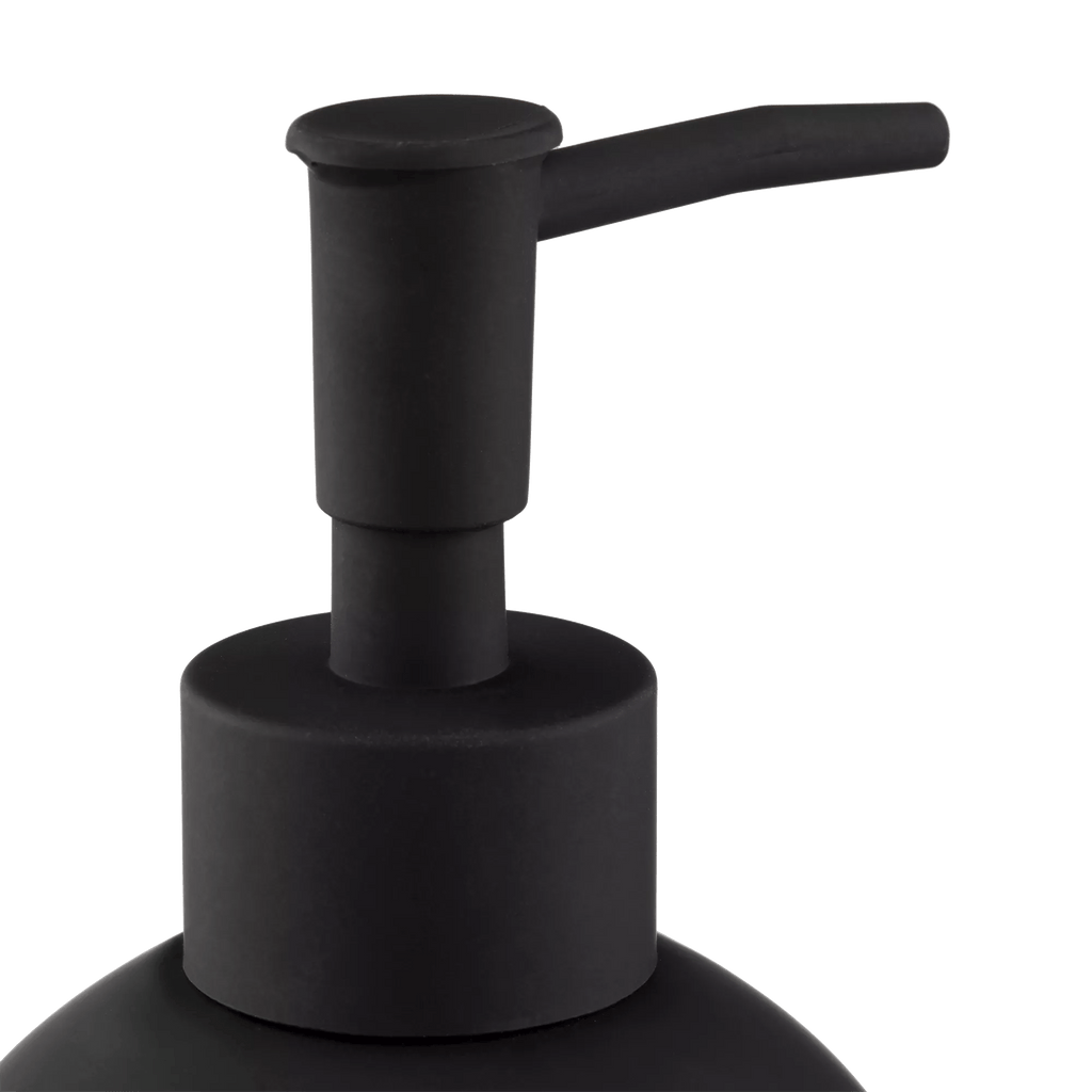 Black Ceramic Soap Engraved Dispenser