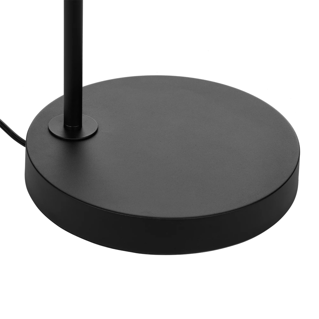 Floor Lamp with Rattan Shade and Metal Base