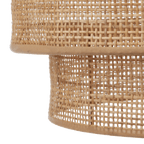 Wood & Rattan Ceiling Lamp