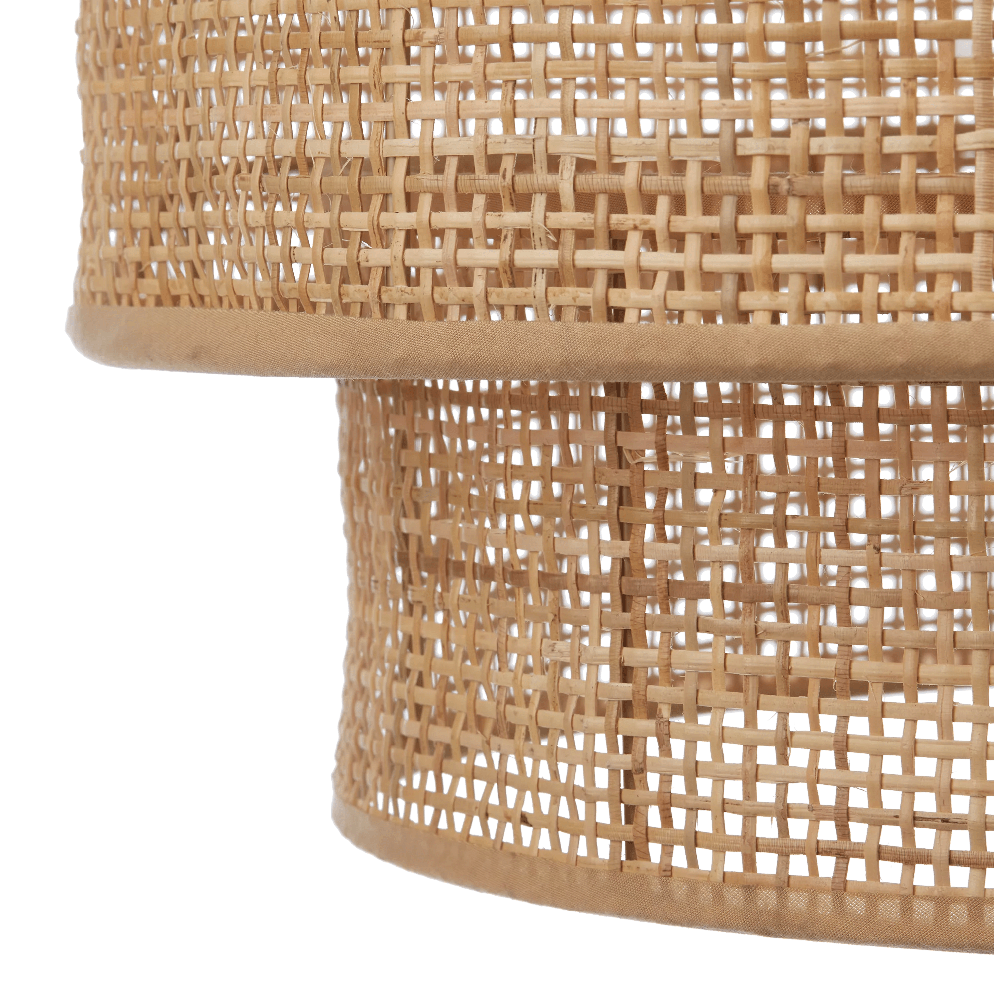 Wood & Rattan Ceiling Lamp