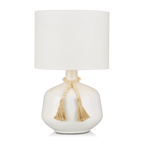 Ceramic Table Lamp with Bead String