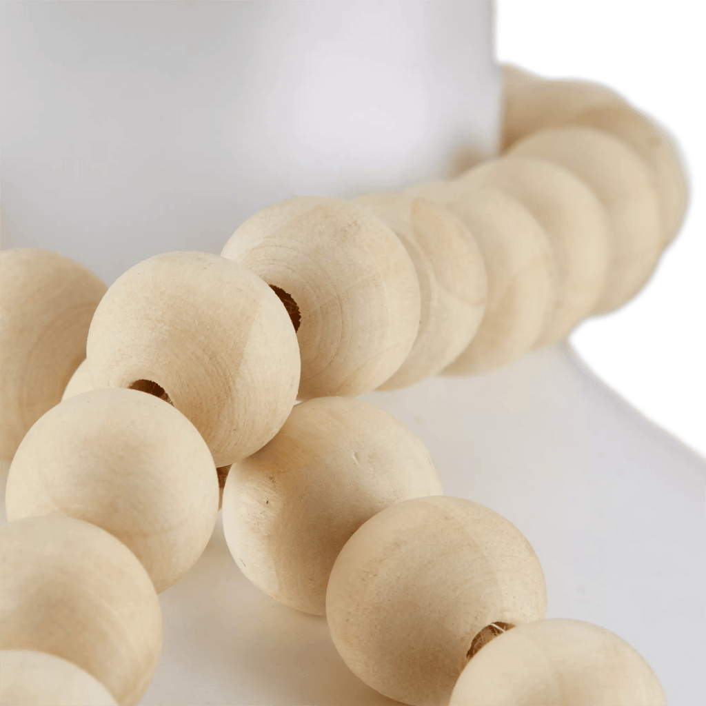 Ceramic Table Lamp with Bead String