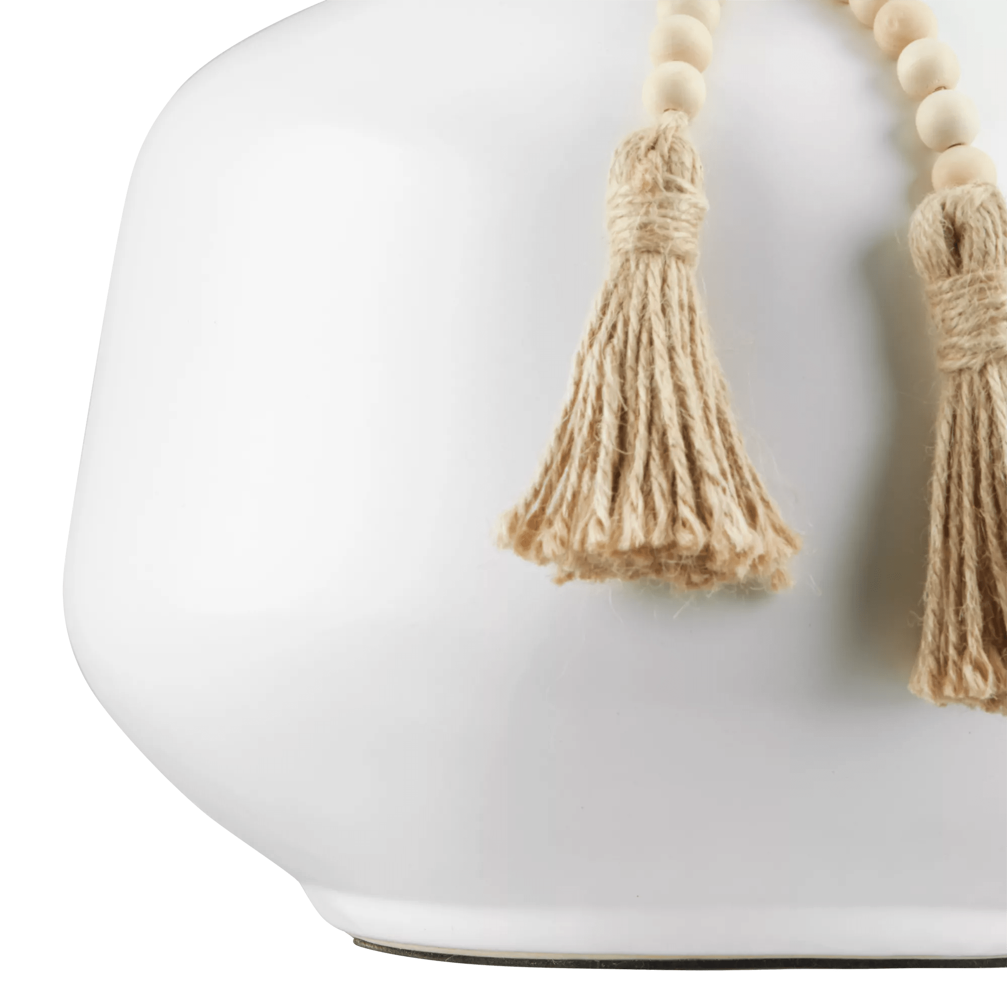 Ceramic Table Lamp with Bead String