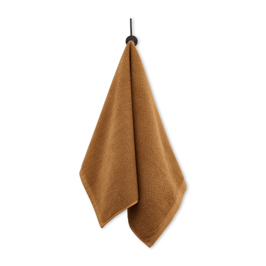 Cognac Textured Hand Towel