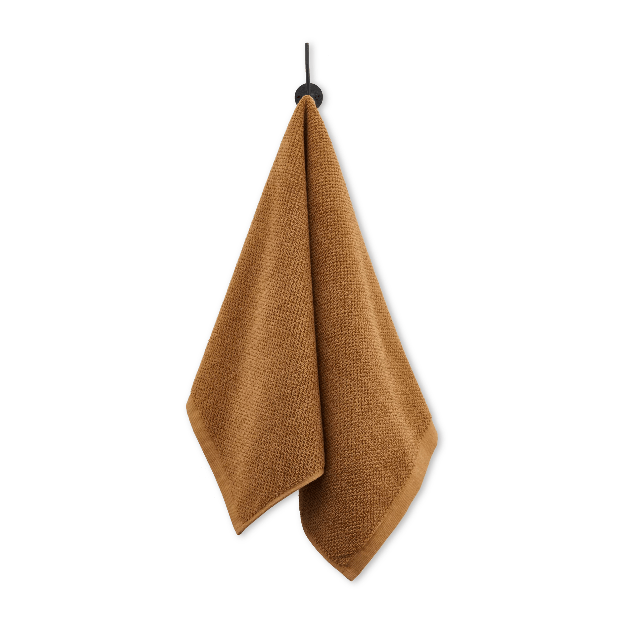 Cognac Textured Hand Towel