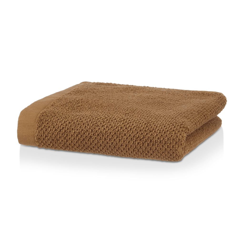 Cognac Textured Hand Towel
