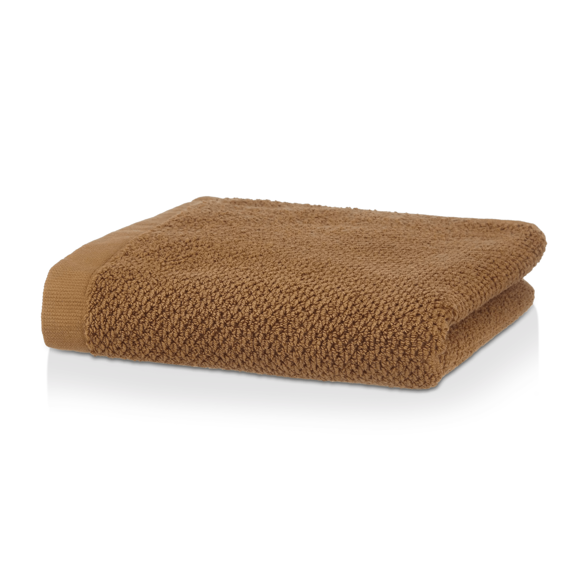 Cognac Textured Hand Towel
