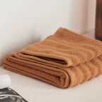 Cognac Textured Hand Towel