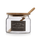 Clear Glass Salt Jar