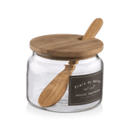 Clear Glass Salt Jar