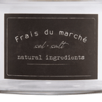 Clear Glass Salt Jar