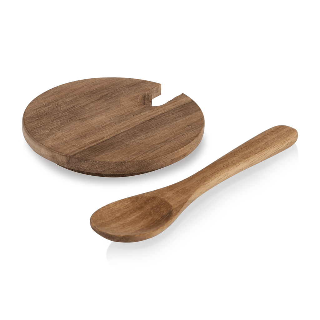 Clear Glass Salt Jar