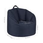 Navy Canvas Bean Bag
