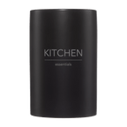 Typography Black Utensils Jar