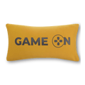 Jaron Game On Mustard Lumbar Throw Pillow