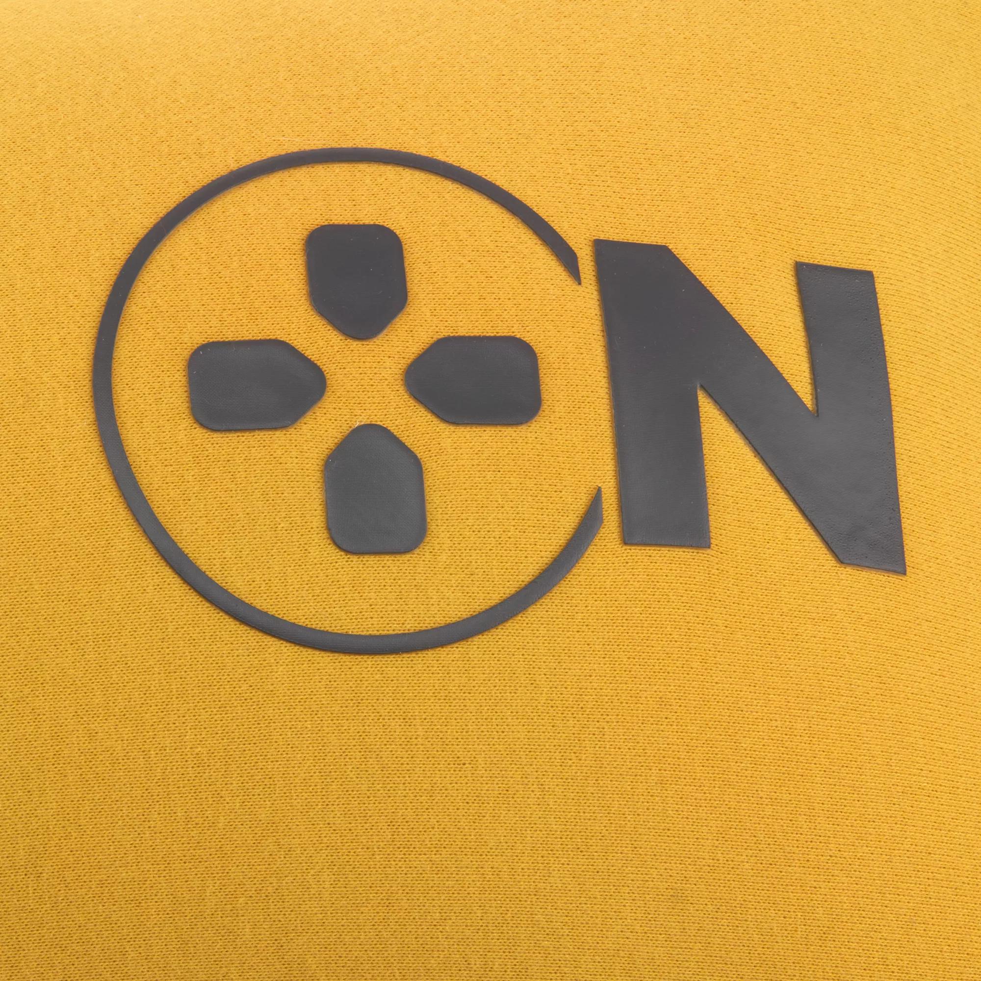 Jaron Game On Mustard Lumbar Throw Pillow