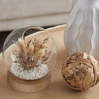 Dried Flowers Glass Dome
