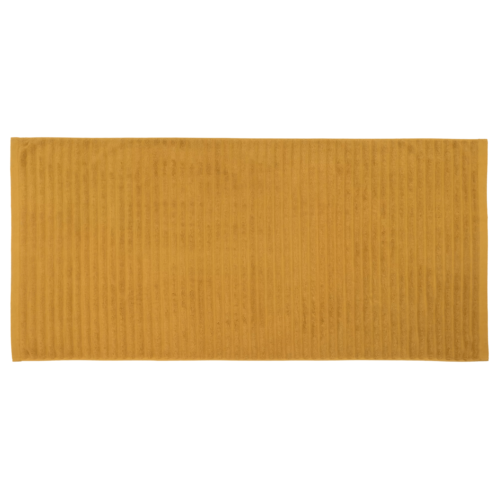 Ochre Ribbed Bath Towel