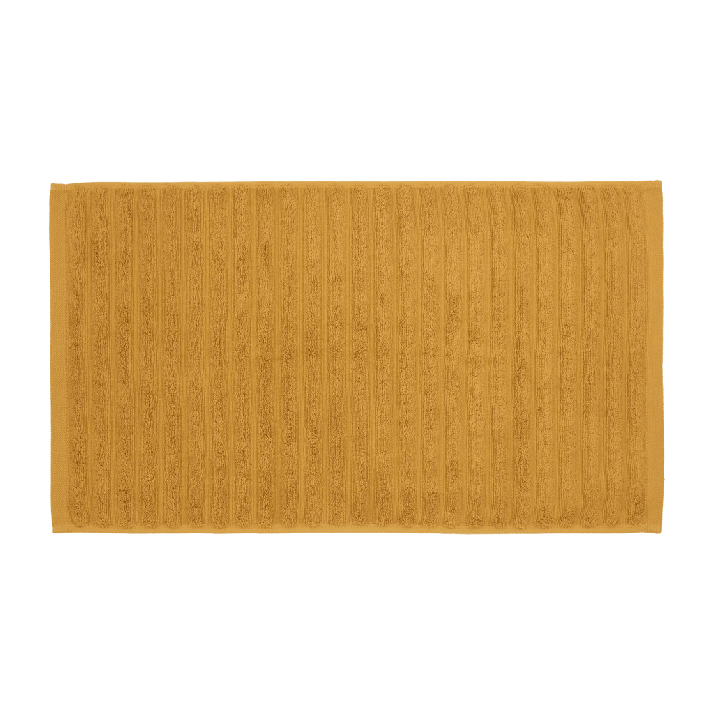Ochre Ribbed Hand Towel