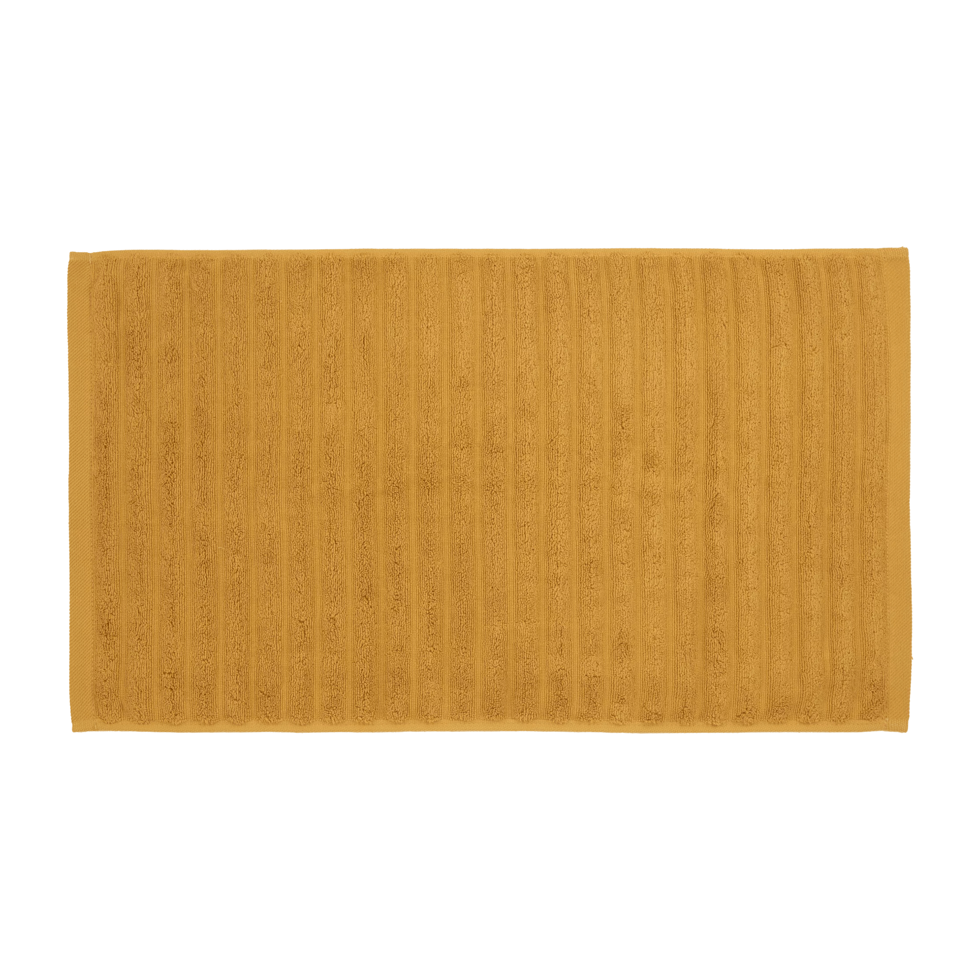 Ochre Ribbed Hand Towel