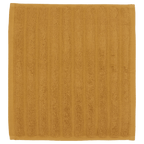 Ochre Ribbed Washcloth