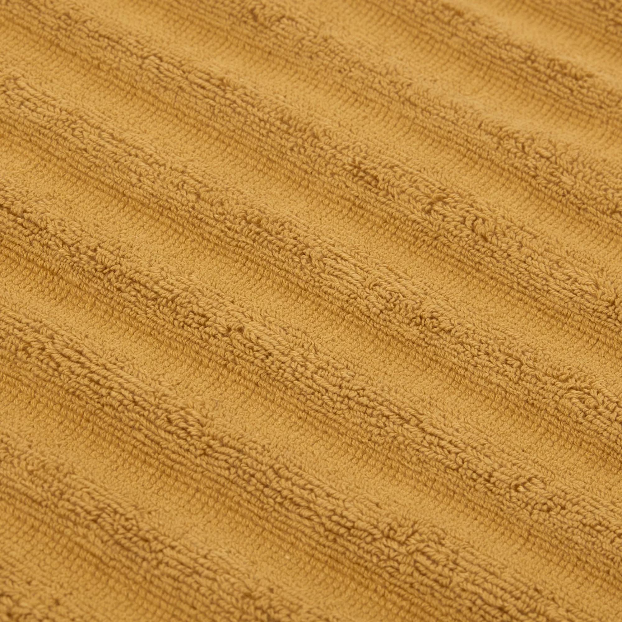 Ochre Ribbed Washcloth