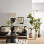 Artificial Exotic Floor Plant in White Pot