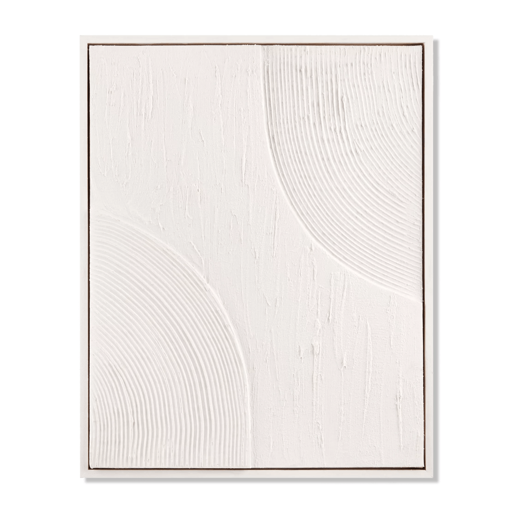 Abstract Tone-on-Tone Textured Framed Art