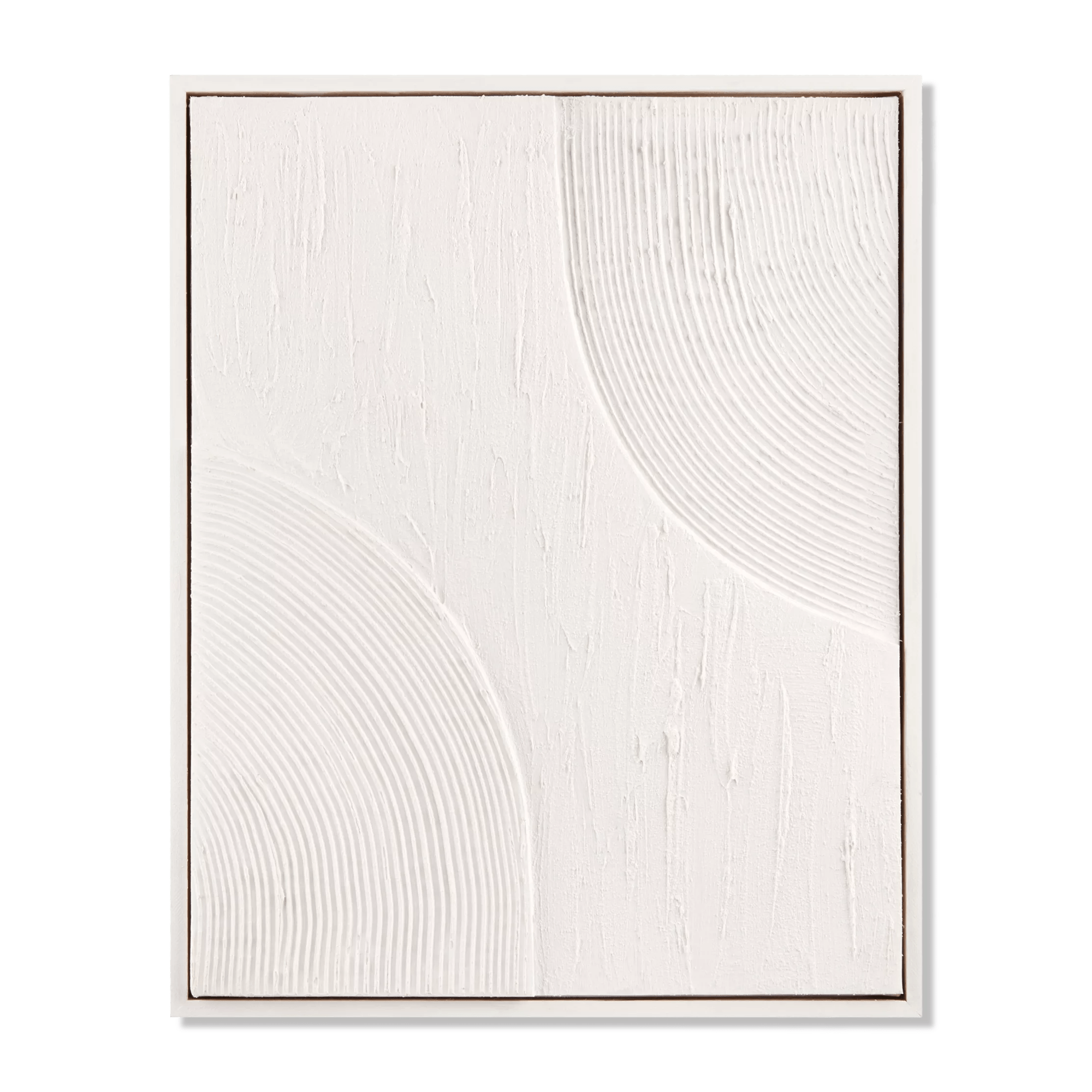 Abstract Tone-on-Tone Textured Framed Art