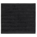 Black Ribbed Washcloth