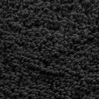 Black Oval Tufted Bath Mat