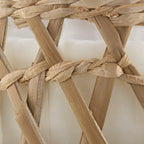 Candle in Glass and Rattan Pot