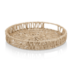 Natural Round Woven Tray