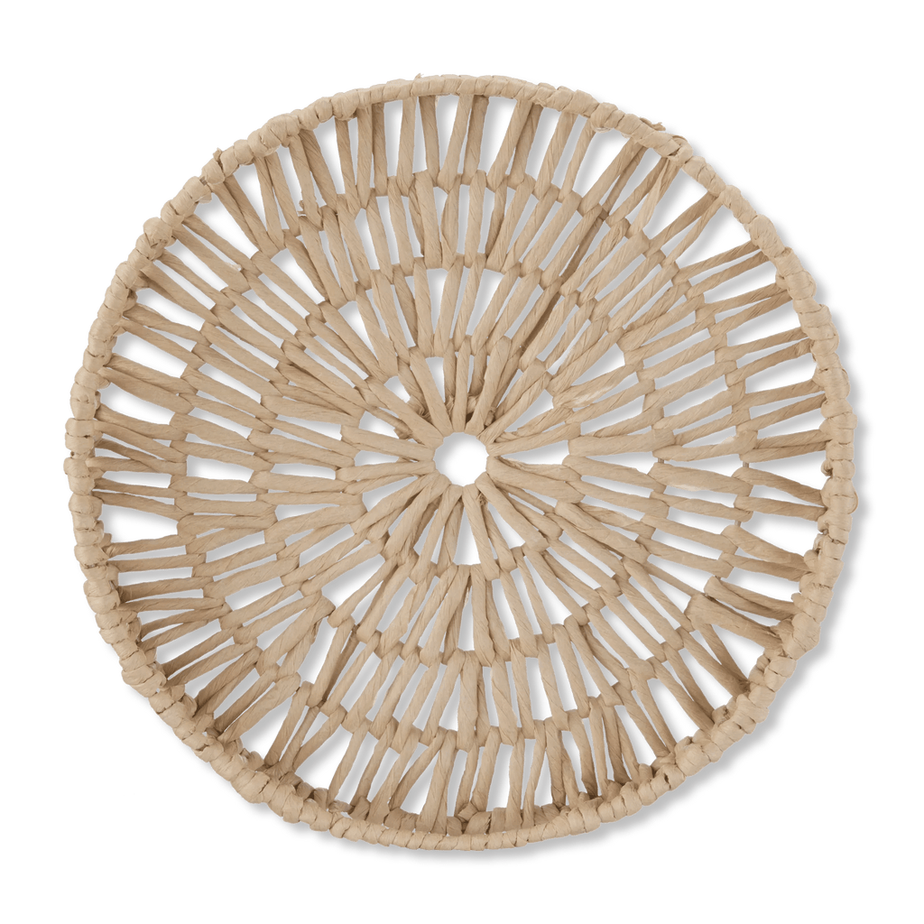 Natural Round Woven Tray