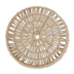 Natural Round Woven Tray