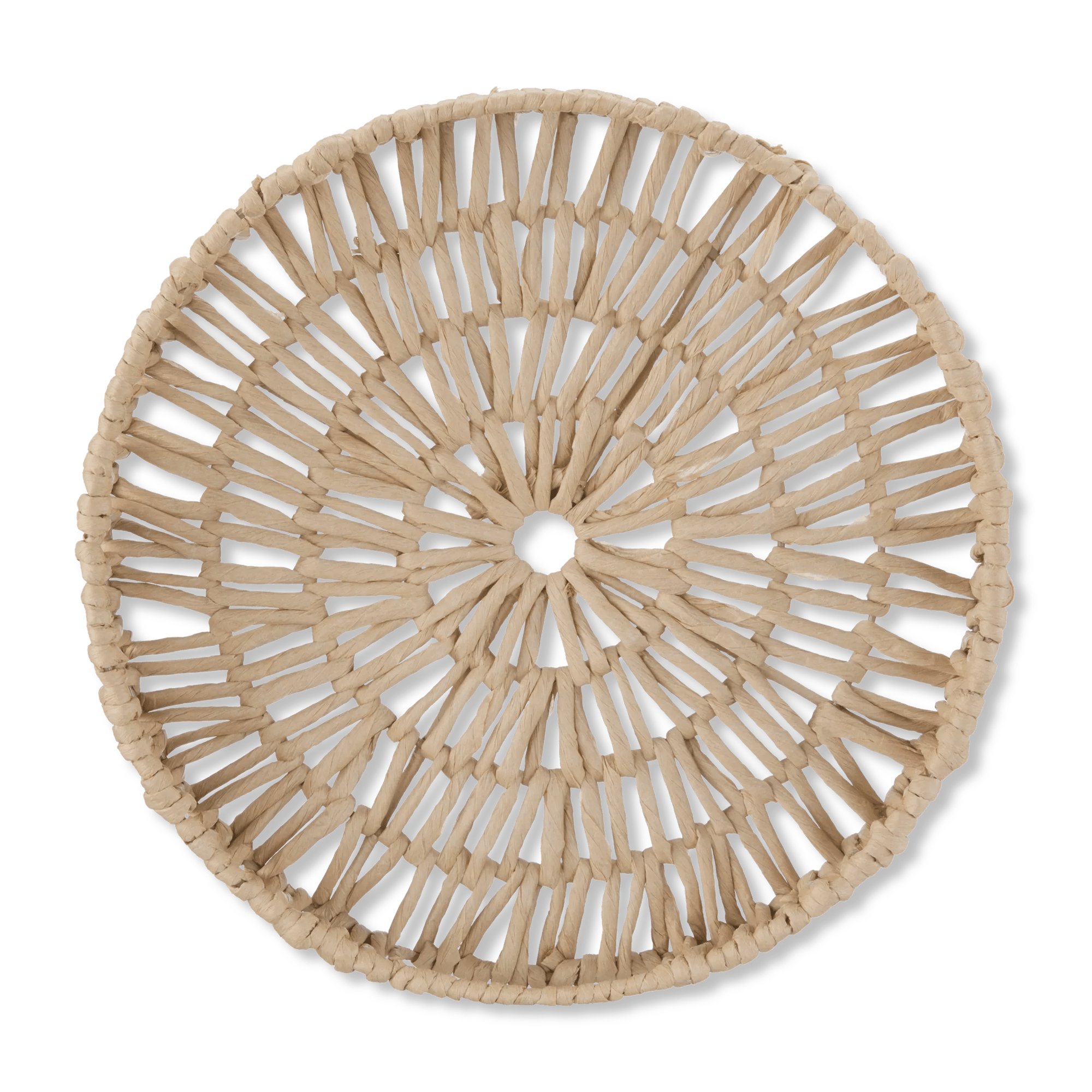 Natural Round Woven Tray